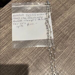 Elegant Silver Necklace with Crystal Accents